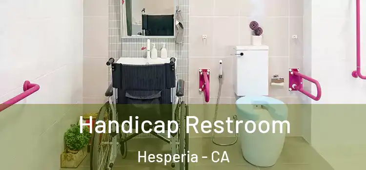 Handicap Restroom Hesperia - CA