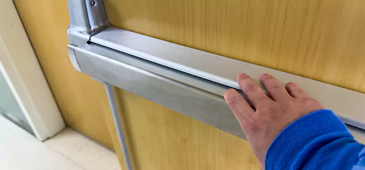 Installing a Push Bar on a Door Hesperia
